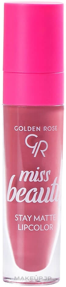 Liquid Matte Lipstick - Golden Rose Miss Beauty Stay Matte Lipcolor — photo 03 - Rose Wood