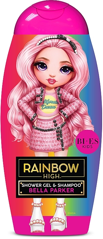 2-in-1 Shower Gel & Shampoo - Bi-es Rainbow High Bella Parker — photo N4