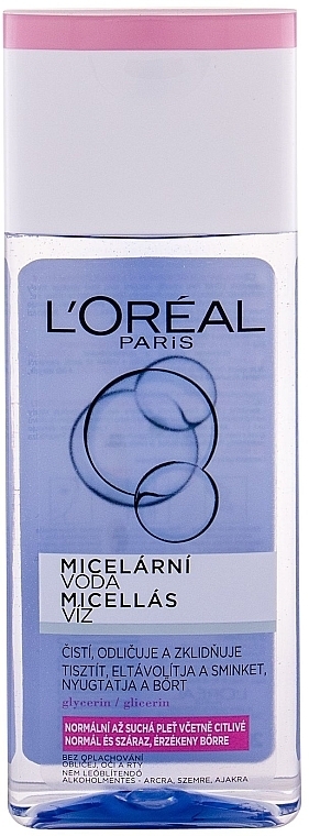 Micellar Water for Normal Skin - L'Oreal Paris Micellar Water Normal Dry Sensitive — photo N3