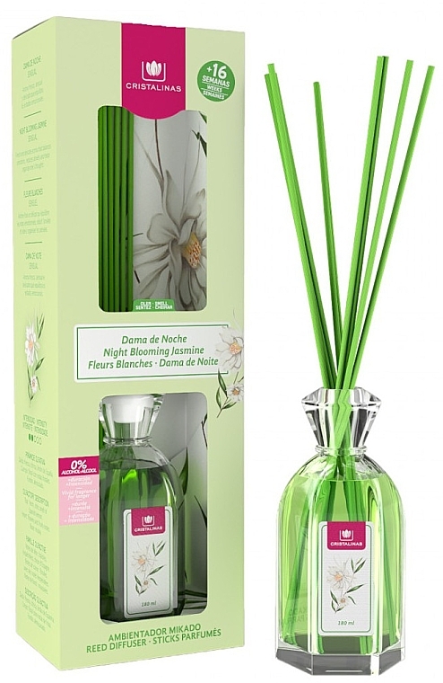 Reed Diffuser "Night Blooming Jasmine" - Cristalinas Reed Diffuser — photo N2