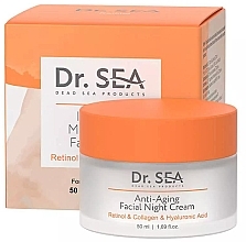 Fragrances, Perfumes, Cosmetics Anti-Aging Night Face Cream - Dr. Sea Anti-Aging Facial Night Cream