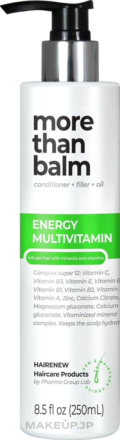 Multivitamin Conditioner - Hairenew Energy Multivitamin Balm Hair — photo 250 ml