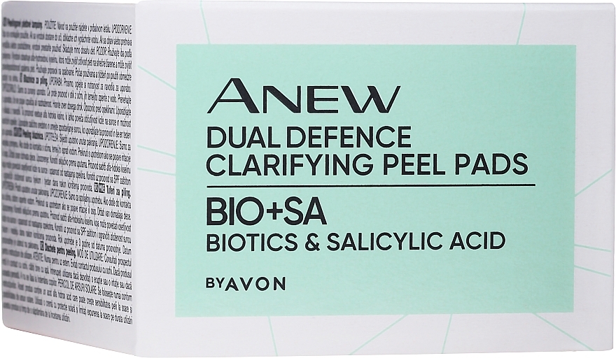 Facial Peel Pads - Avon Anew Dual Defence Biotics & Salicylic Acid Clarifying Peel Pads — photo N9