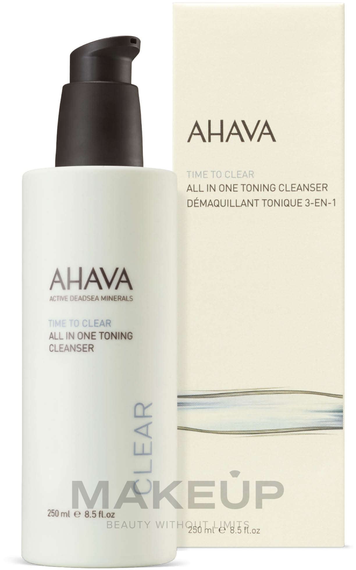 Toning Face & Eye Cleanser - Ahava Time To Clear All in One Toning Cleanser — photo 250 ml