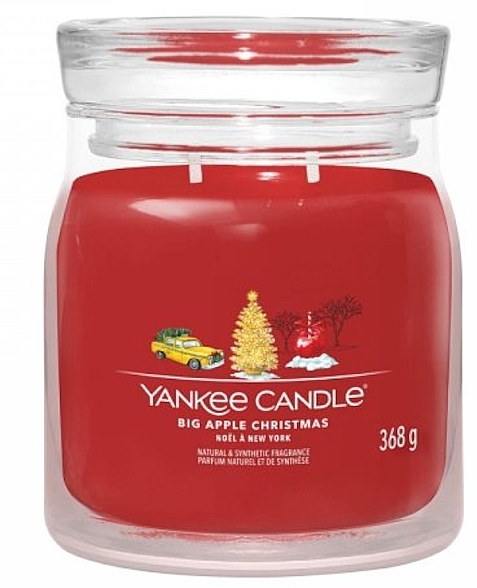 Big Apple Christmas Scented Candle in Jar, 2 wicks - Yankee Candle Singnature — photo N1