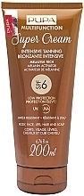 Fragrances, Perfumes, Cosmetics Tanning Cream - Pupa Multifunction Super Cream Intensive Tanning SPF 6