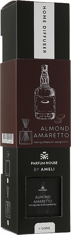 Reed Diffuser "Almond Amaretto" - Parfum House By Ameli Home Diffuser Almond Amaretto — photo N1