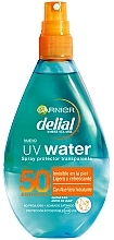 Fragrances, Perfumes, Cosmetics Face & Body Sunscreen Spray - Garnier Delial Ambre Solaire UV Water Transparent Protecting Spray SPF50