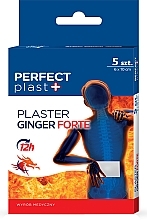 Fragrances, Perfumes, Cosmetics Warming Patch with Ginger Extract, 6x10 cm - Perfect Plast Ginger Forte