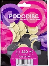 Fragrances, Perfumes, Cosmetics Pododisk Refill Pads for Pedicure Disc, L, 240 grit - Staleks Pro