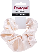 Fragrances, Perfumes, Cosmetics Hair Tie, FA-5617, pale white, with pattern - Donegal