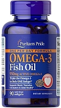 Omega-3, 950 mg, in gel capsules - Puritan's Pride One Per Day Omega-3 Fish Oil 950mg Softgels — photo N1