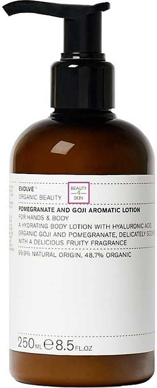 Pomegranate & Goji Hand & Body Lotion - Evolve Beauty Hand & Body Lotion — photo N2