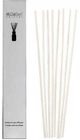 Reed Diffuser Sticks 100 ml - Millefiori Milano Air Design White Sticks — photo N1