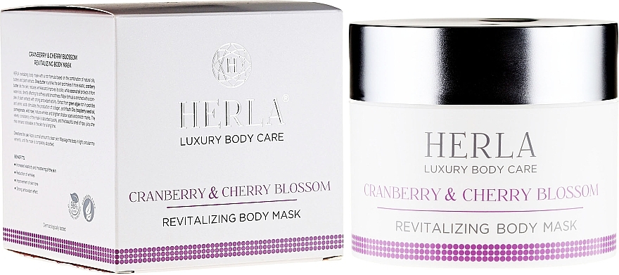 Body Mask - Herla Luxury Body Care Cranberry & Cherry Blossom Revitalizing Body Mask — photo N1