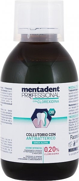 Mouthwash - Mentadent Professional Clorexidina 0,20% — photo N7