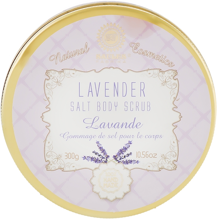 Salt Body Scrub 'Lavender' - Saules Fabrika — photo N1