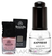 Fragrances, Perfumes, Cosmetics Set - Alessandro International Express Set (nail/5ml + polish dry/14ml)