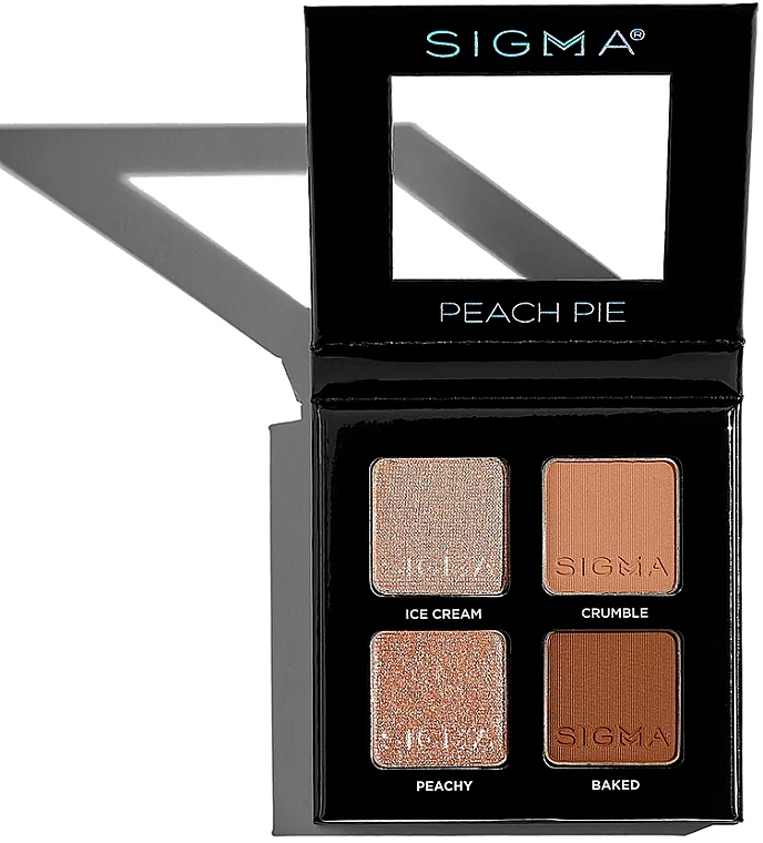 Eyeshadow Palette - Sigma Beauty Peach Pie Eyeshadow Quad — photo N1