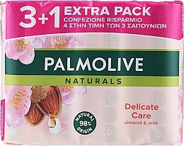 Almond Milk Soap 3+1 - Palmolive Natural Delicate Care with Almond Milk Soap — photo N34