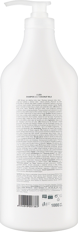 Shampoo for All Hair Types - Lilien Coconut Milk 2v1 Shampoo — photo N4