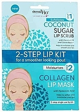 Fragrances, Perfumes, Cosmetics Coconut Lip Mask Scrub - Derma V10 2 Step Lip Treatment Kit Coconut