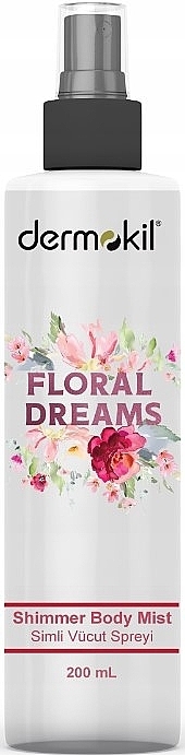 Floral Dreams Shimmer Body Mist - Dermokil Shimmer Body Mist Floral Dreams — photo N1
