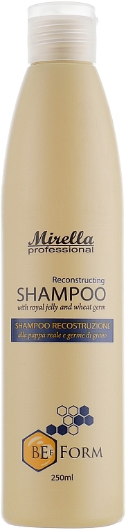 Repairing Shampoo with Royal Jelly & Wheat Proteins - Mirella Professional Bee Form Reconstructing Shampoo — photo N1
