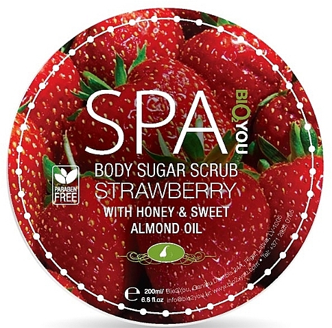 Strawberry Sugar Body Scrub - Bio2You Body Sugar Scrub — photo N1