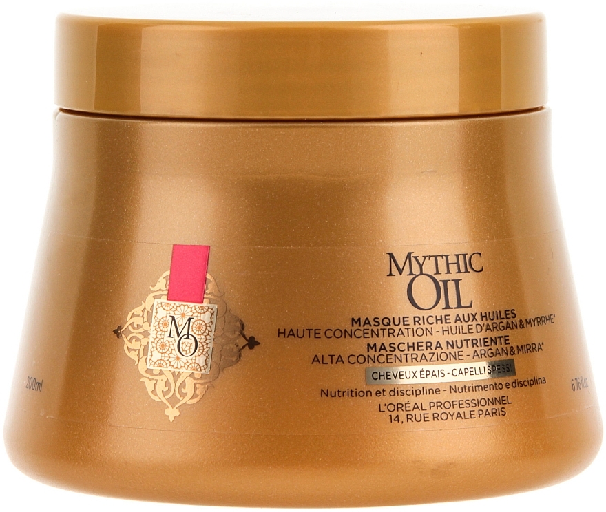 Mask for Thick Hair - L'Oreal Professionnel Mythic Oil Rich Masque For Thick Hair — photo N2