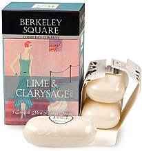 Fragrances, Perfumes, Cosmetics Berkeley Square Lime & Clarysage - Set (soap/3x100g)