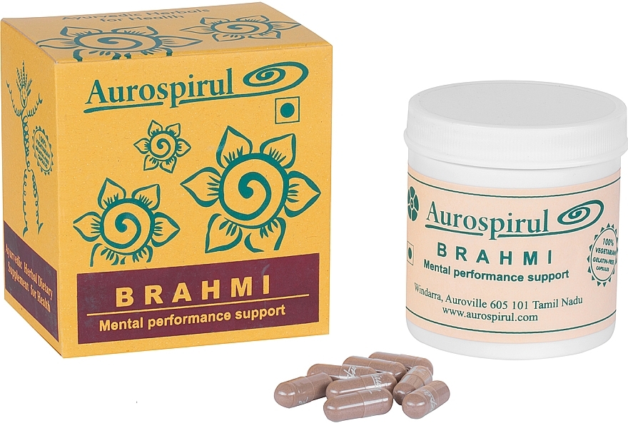 Brahmi Dietary Supplement Capsules - Moma Aurospirul Brahmi — photo N1