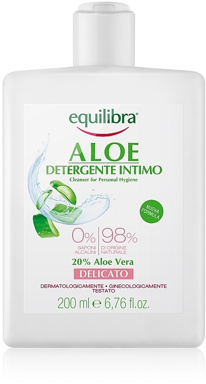 Gentle Gel for Intimate Hygiene - Equilibra Aloe Gentle Cleanser For Personal Hygiene — photo N7