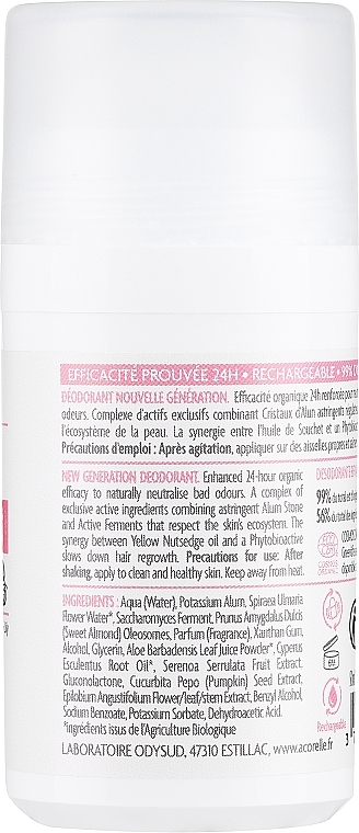 Roll-on deodorant - Acorelle Deodorant Roll On 24H Long-Lasting Efficacy Regrowth Minimizer — photo N2