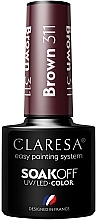Fragrances, Perfumes, Cosmetics Gel Polish - Claresa Brown SoakOff UV/LED Color