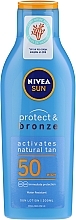 Bronze Lotion - Nivea Sun Protect&Bronze SPF 50 — photo N1