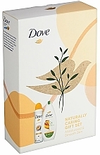 Set - Dove Naturally Caring Gift Set (sh/gel/250 ml + deo/spray/150 ml) — photo N2