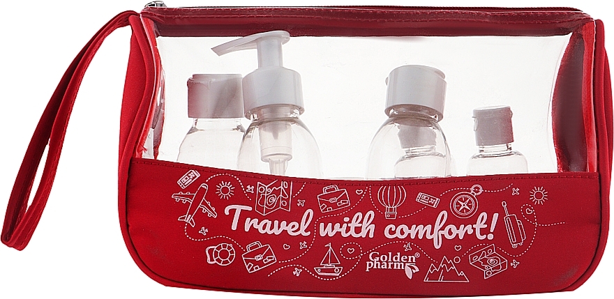 Travel Makeup Bag - Golden Pharm Travel With Comfort — photo N1