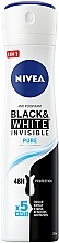 Antiperspirant Deodorant Spray 'Black & White Invisible Protection' - NIVEA Black & White Invisible Pure Fashion Edition 48H Protection — photo N1
