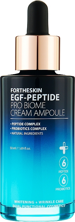 Rejuvenating Peptide Face Cream Serum - Fortheskin EGF-Peptide Pro Biome Cream Ampoule — photo N2