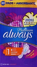 Fragrances, Perfumes, Cosmetics Sanitary Napkins, size 1, 30 pcs - Always Platinum Protection +Extra Comfort Normal