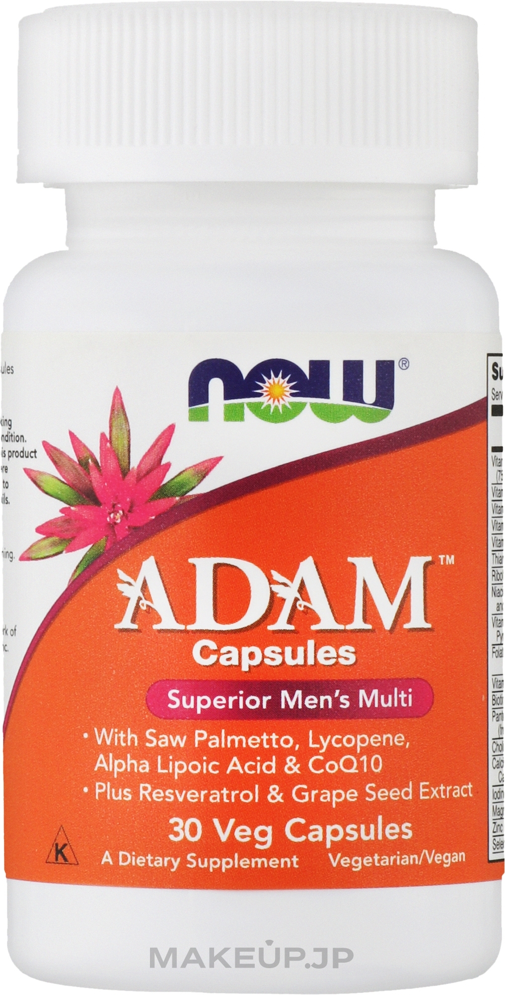 Men Superior Multi Vitamins, capsules - Now Foods Adam Superior Men's Multi — photo 90 ЊВ.