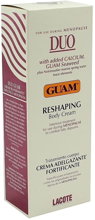 Slim Silhouette Lifting Cream during Menopause - Guam Duo Reshaping Body Cream — photo N6