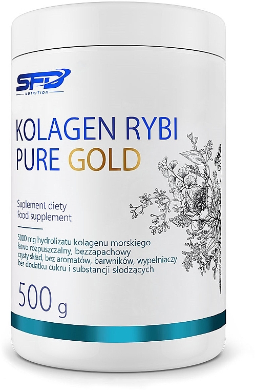 Soluble Fish Collagen Dietary Supplement - SFD Nutrition Collagen Fish Fur Gold — photo N1