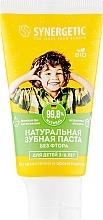 Fragrances, Perfumes, Cosmetics Kids Toothpaste 'Strawberry & Banana', 3-6 years, yellow - Synergetic