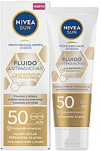 Fragrances, Perfumes, Cosmetics Sunscreen Face Fluid - Nivea Sun Fluid SPF 50