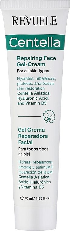 Revitalizing Face Cream Gel - Revuele Centella Regenerating Face Gel-Cream — photo N1