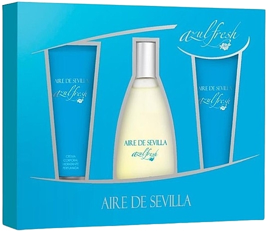 Instituto Espanol Aire De Sevilla Azul Fresh - Set (edt/75ml + sh/gel/75ml + b/cr/75ml) — photo N1