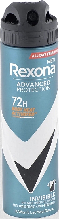 Antiperspirant Spray - Rexona Antiperspirant Advanced Protection Invisible 72H — photo N1