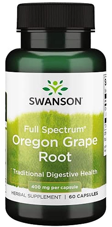 Oregon Grape Root Dietary Supplement, 400 mg - Swanson Full Spectrum Oregon Grape Root — photo N1